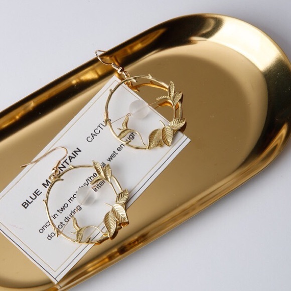 ⭐️Golden Ring Geometric Ivory Ball Earrings - Picture 6 of 8